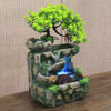 Indoor Fountain Waterfall Table Fountain Decoration with Colour Changing LED Lighting